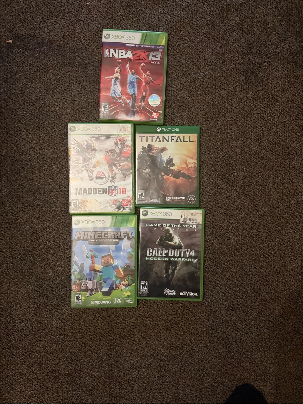 Microsoft Xbox 360 & Xbox One Game Case Lot